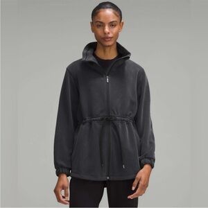 Lululemon•Softstreme Cinch-Waist Full Zip Jacket Black•